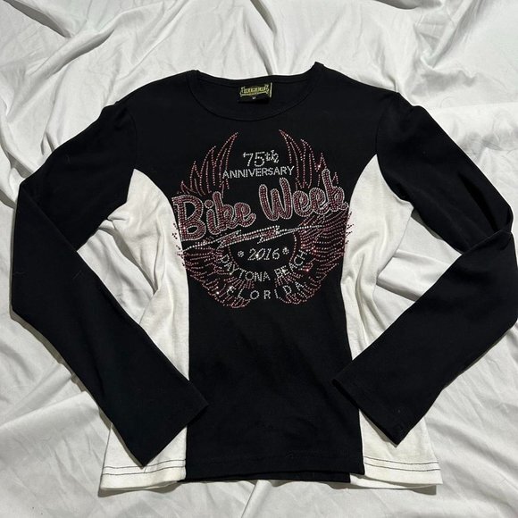 COPY - mcbling bike week top - Picture 1 of 5